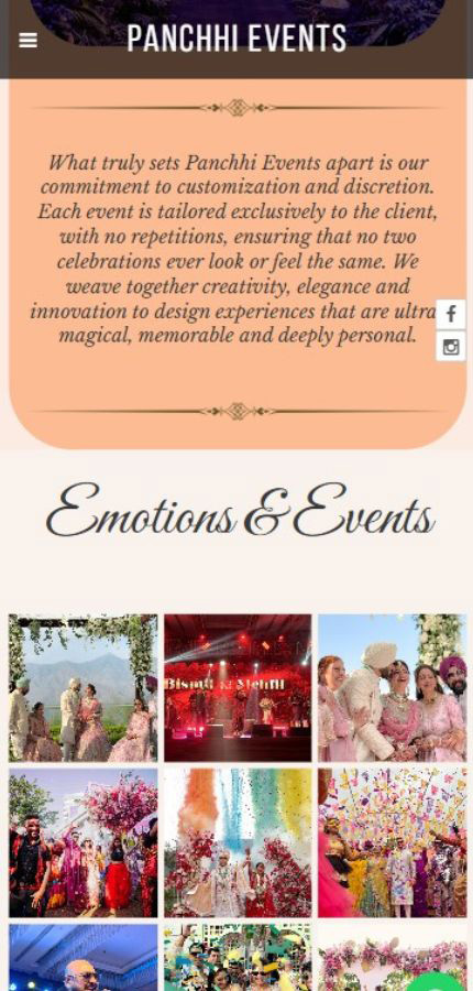 Panchhi Events Mobile